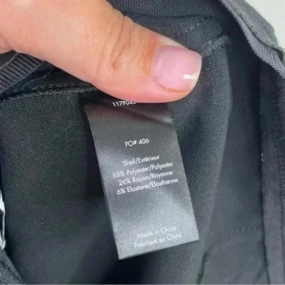 Elizabeth And James Black Slim Leg Exposed Front Zipper Pant - Picture 7 of 9